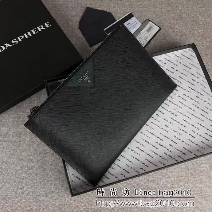 PRADA普拉達 官網同步 專櫃最新款式 男士手包 2NG05V DD1135